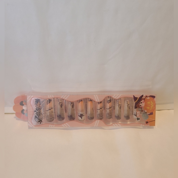 Halloween Press On Nails 12 Pc Set With Free Bottle Of Adhesive Glue New In Box - Picture 12 of 14